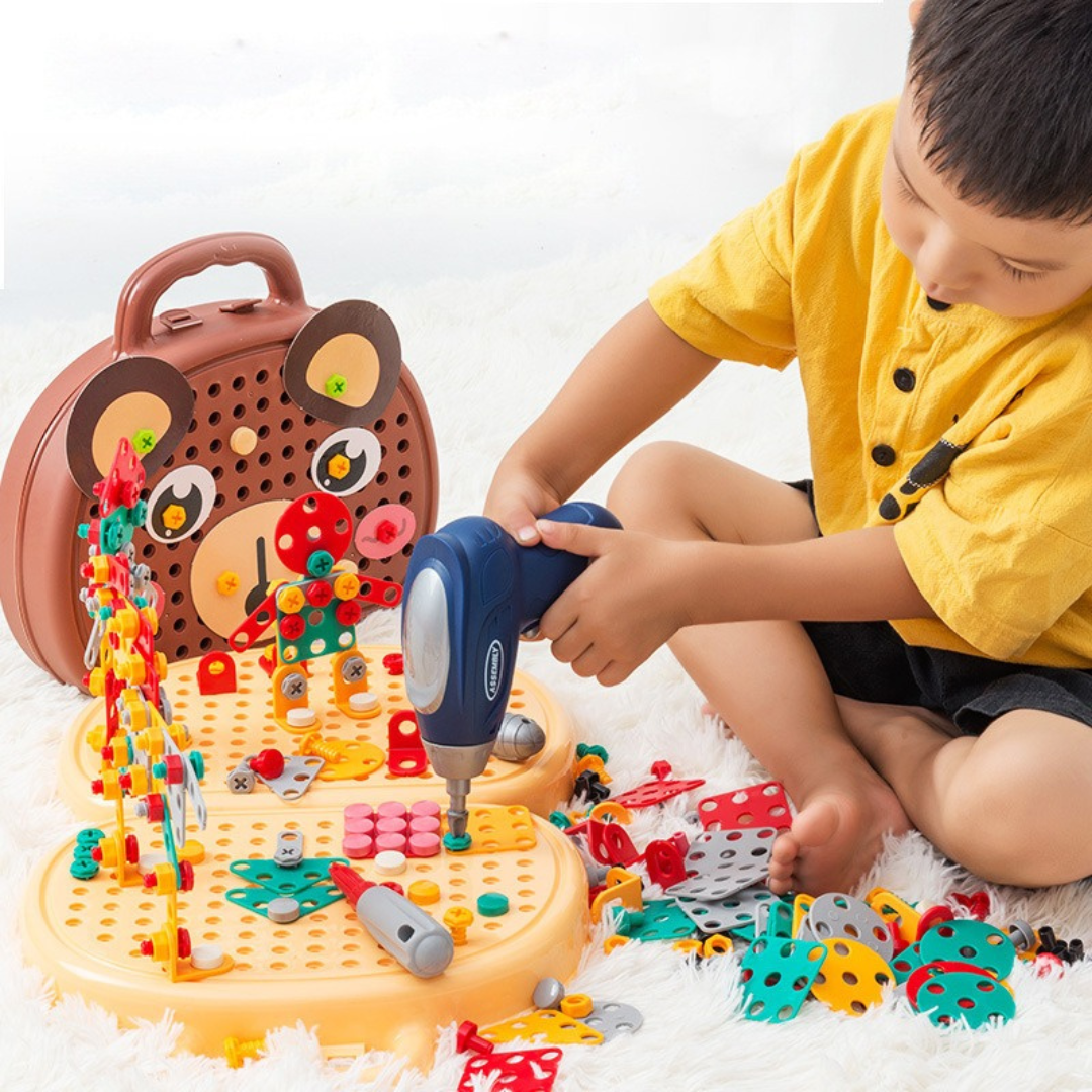 Caja de Herramientas Montessori - Aprende a Reparar y Construir