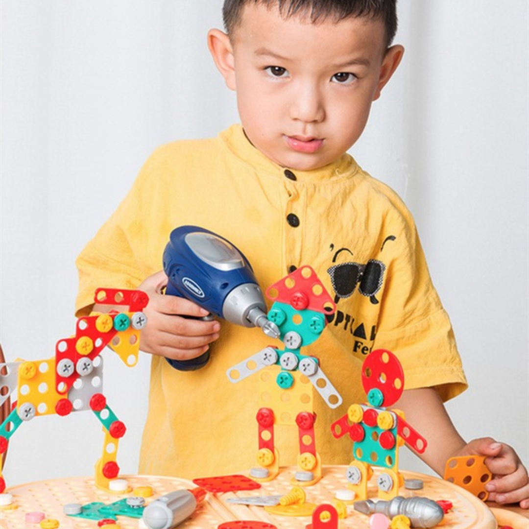 Caja de Herramientas Montessori - Aprende a Reparar y Construir