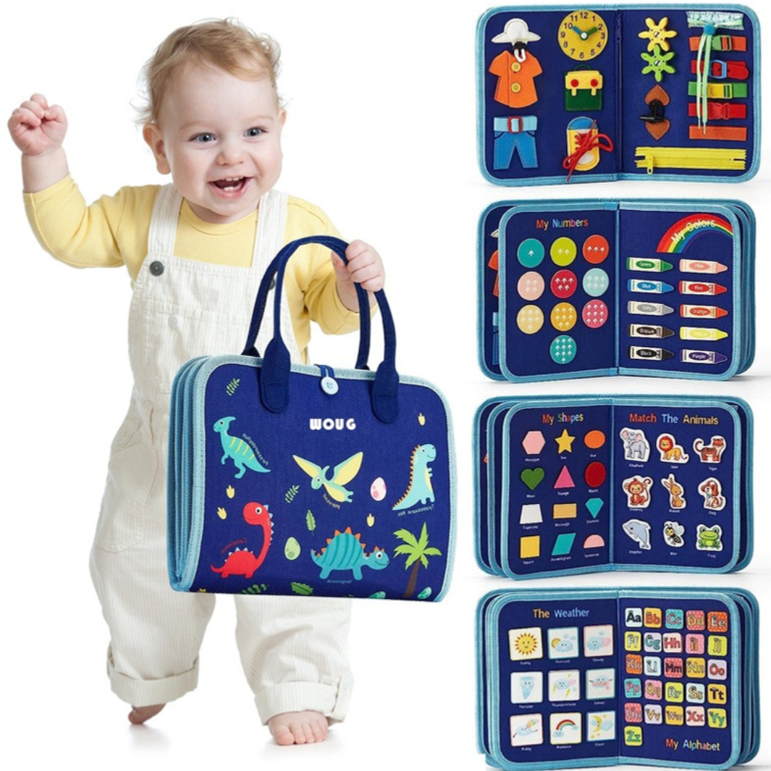 Tablero de Actividades Montessori - Desarrollo de Habilidades Motoras Finas