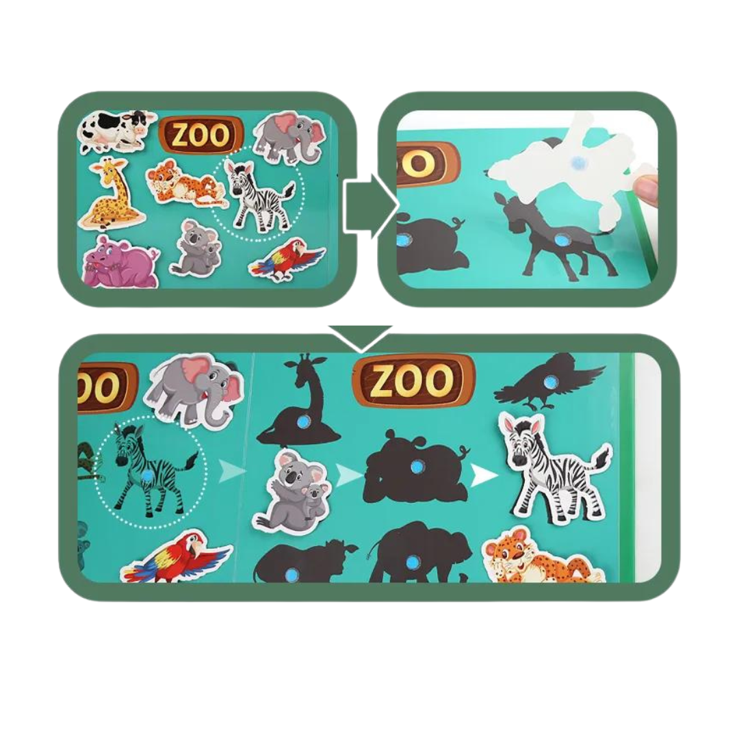 Quiet Book- Libro Interactivo de Tapa Dura Estilo Montessori