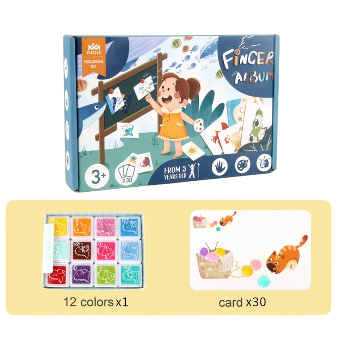 Kit de Dedo-Pintura - Desarrollo Sensorial y Creativo