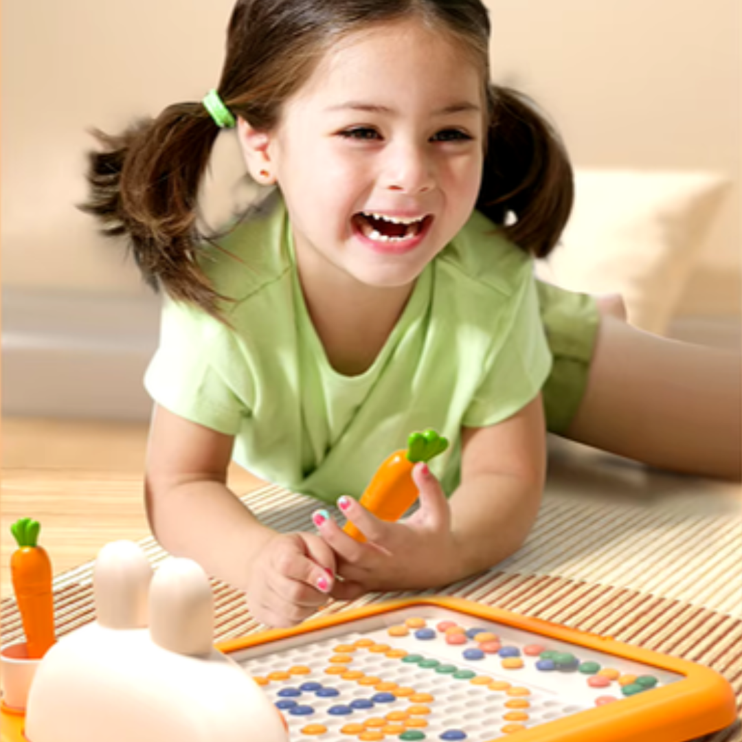 Prancheta Creativa con Pinos Magnéticos - Formas Infinitas y Aprendizaje