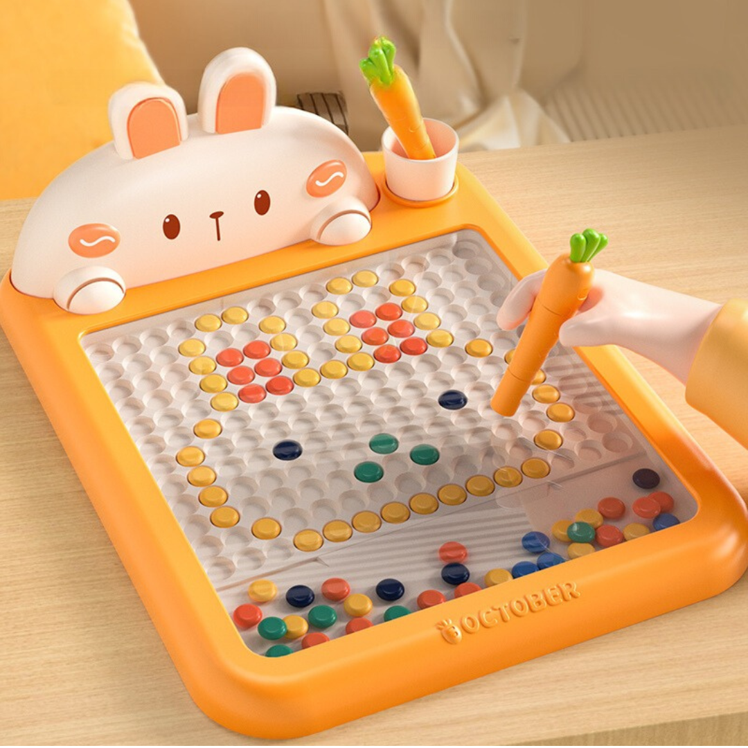 Prancheta Creativa con Pinos Magnéticos - Formas Infinitas y Aprendizaje