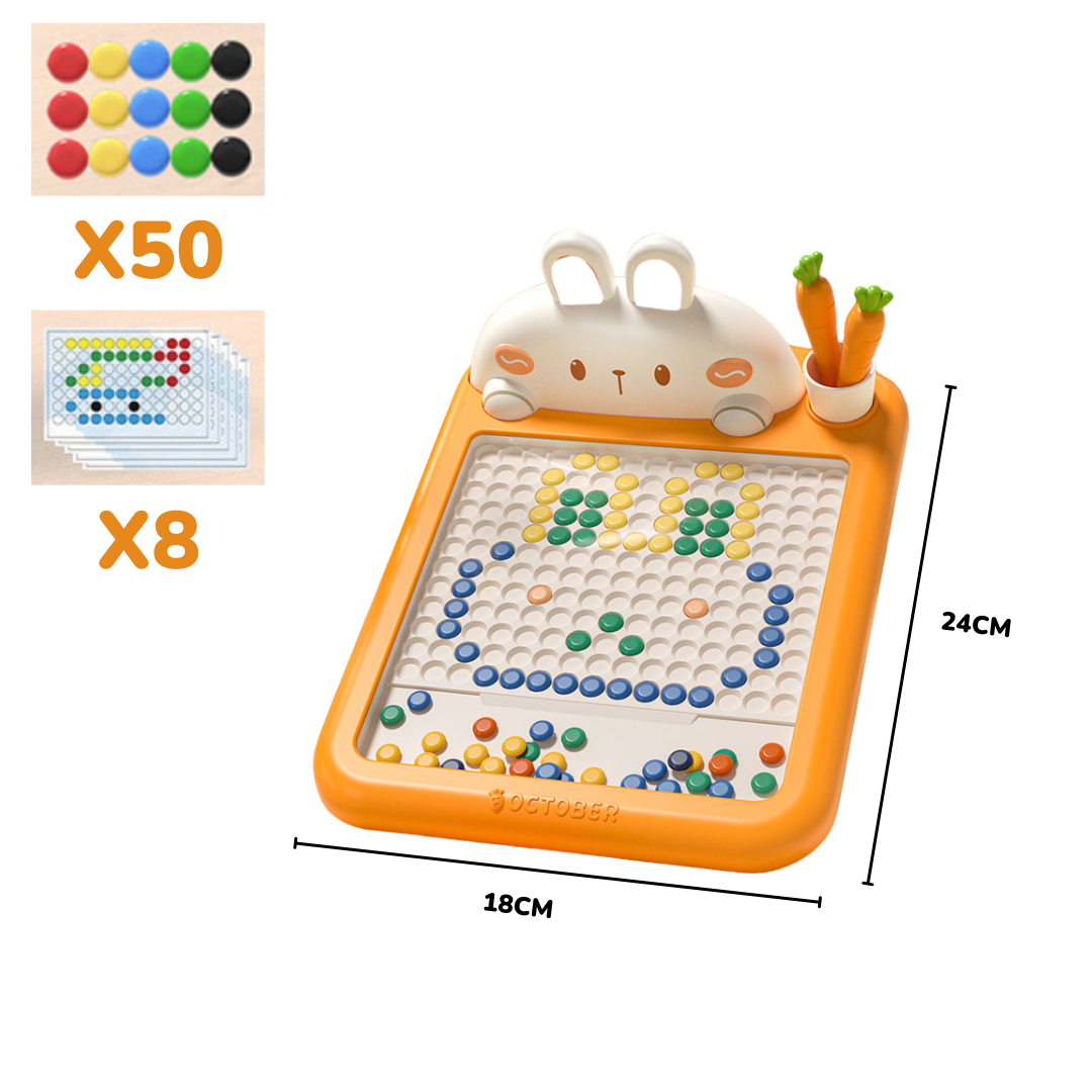 Prancheta Creativa con Pinos Magnéticos - Formas Infinitas y Aprendizaje