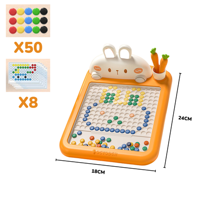 Prancheta Creativa con Pinos Magnéticos - Formas Infinitas y Aprendizaje