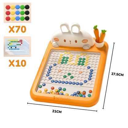 Prancheta Creativa con Pinos Magnéticos - Formas Infinitas y Aprendizaje