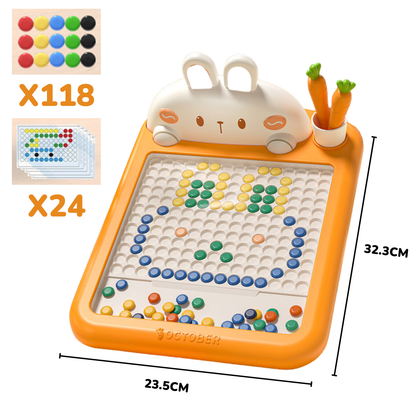 Prancheta Creativa con Pinos Magnéticos - Formas Infinitas y Aprendizaje