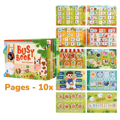 Interactive Busy Book with Velcro [Toddler & Preschool Edition: 2-7 Years]