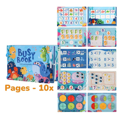 Interactive Busy Book with Velcro [Toddler & Preschool Edition: 2-7 Years]