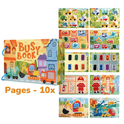 Interactive Busy Book with Velcro [Toddler & Preschool Edition: 2-7 Years]
