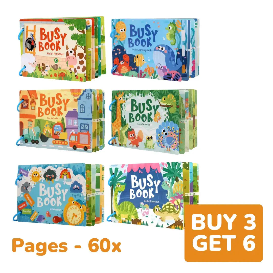Interactive Busy Book with Velcro [Toddler & Preschool Edition: 2-7 Years]