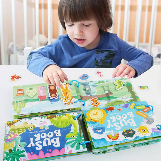 Interactive Busy Book with Velcro [Toddler & Preschool Edition: 2-7 Years]