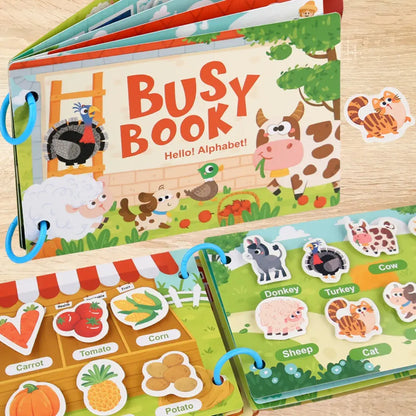 Interactive Busy Book with Velcro [Toddler & Preschool Edition: 2-7 Years]