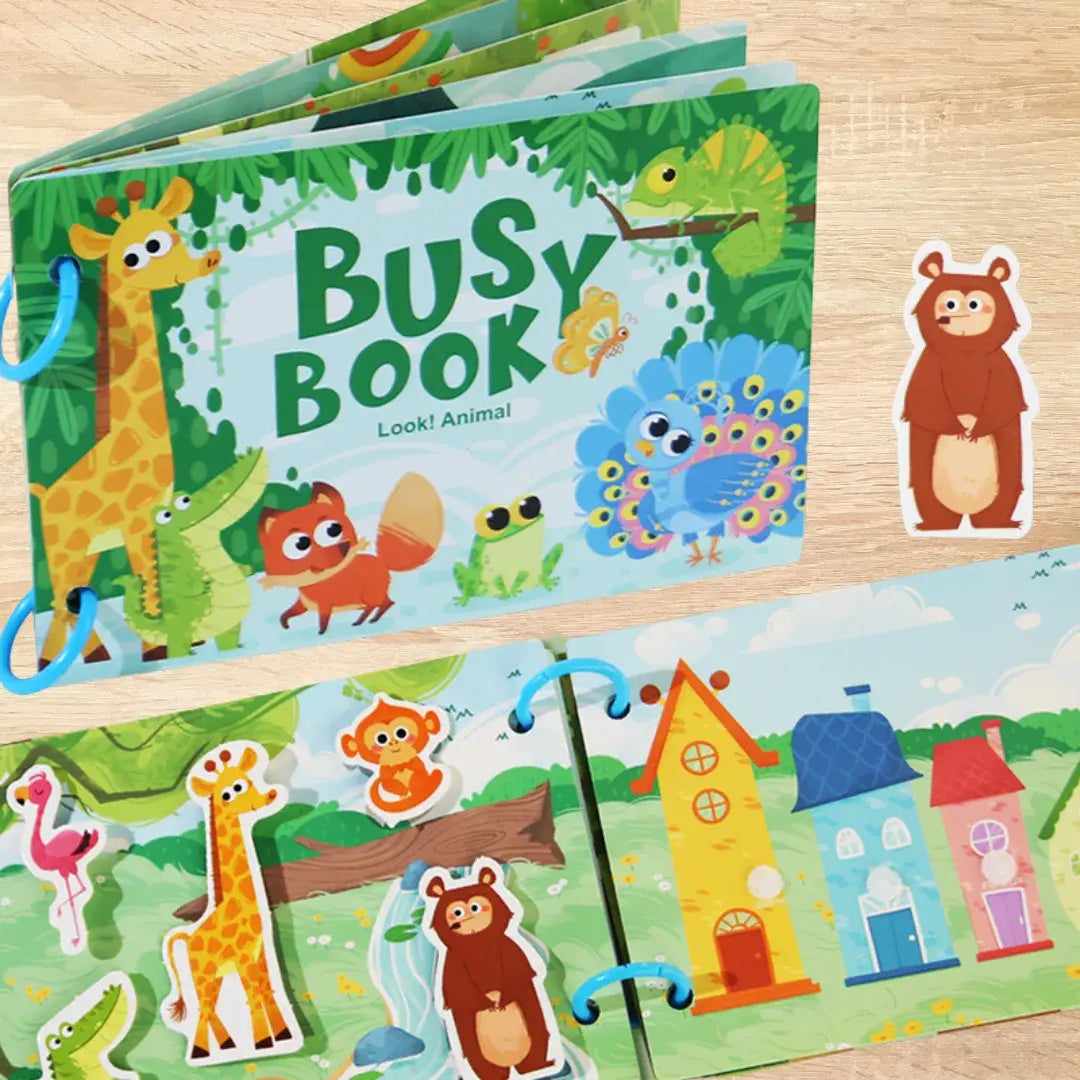 Interactive Busy Book with Velcro [Toddler & Preschool Edition: 2-7 Years]