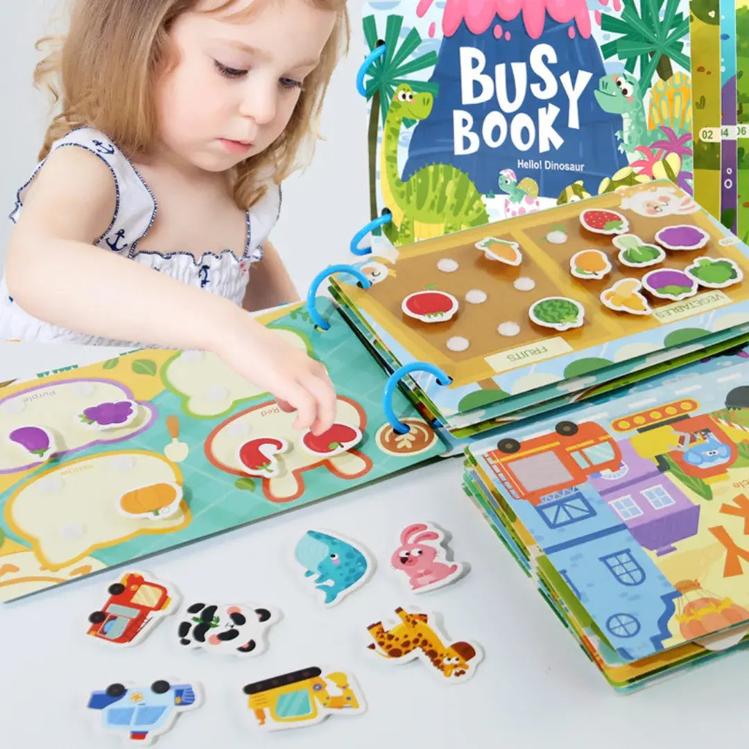 Interactive Busy Book with Velcro [Toddler & Preschool Edition: 2-7 Years]